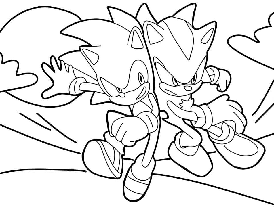 10 Shadow and Sonic Coloring Pages for Endless Fun and Creativity