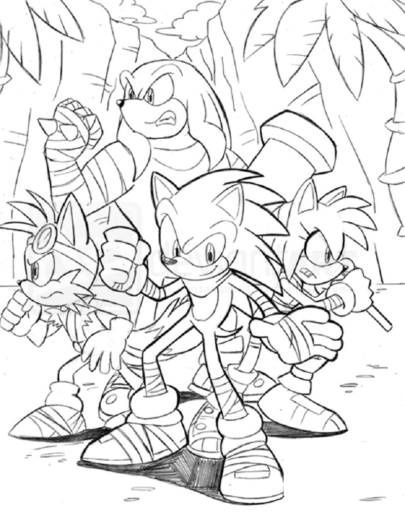 10 Sonic Boom Sonic Coloring Pages to Unleash Your Inner Artist