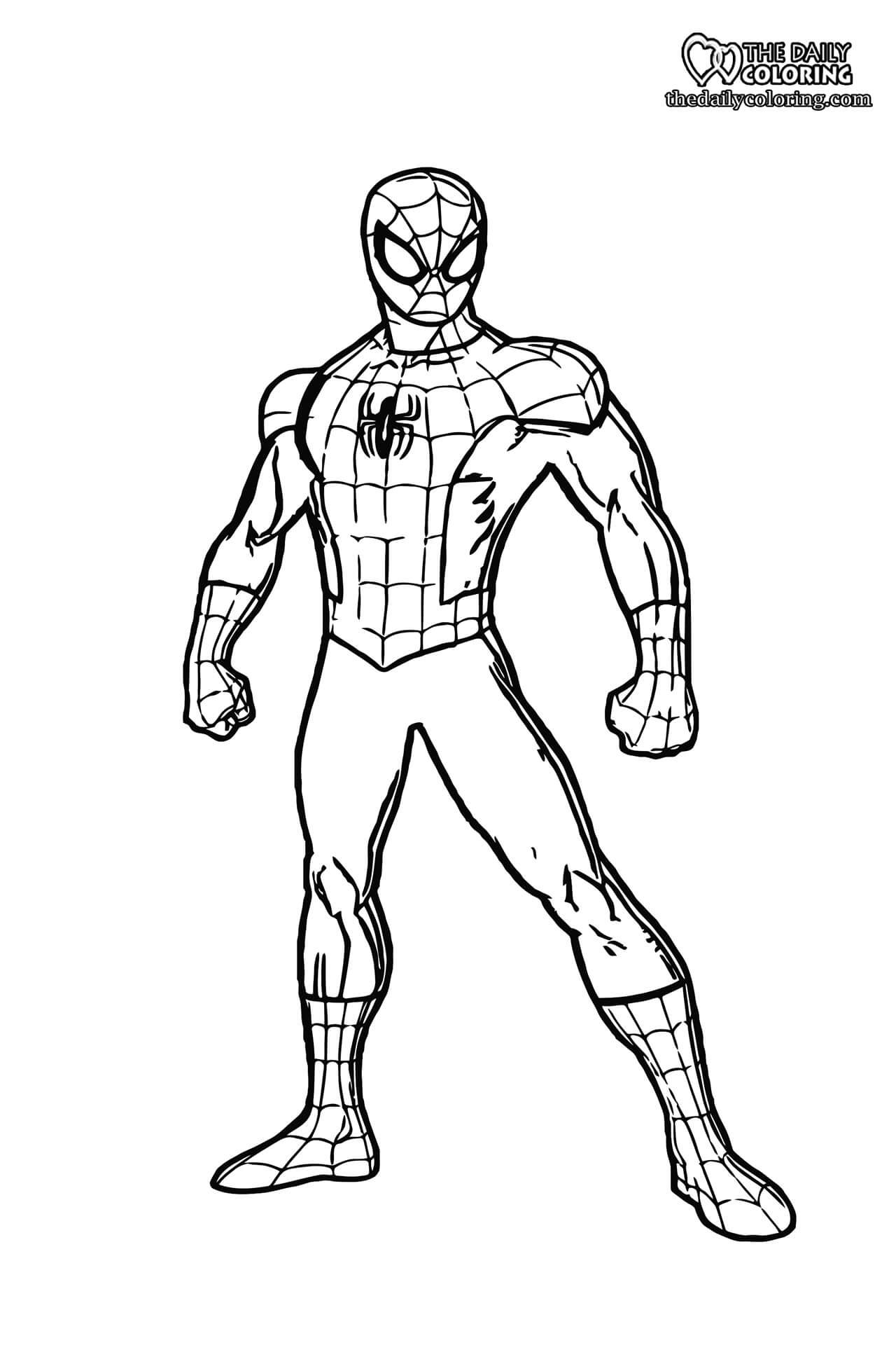 33+ Download Spider-Man 3D Coloring Pages Sketch