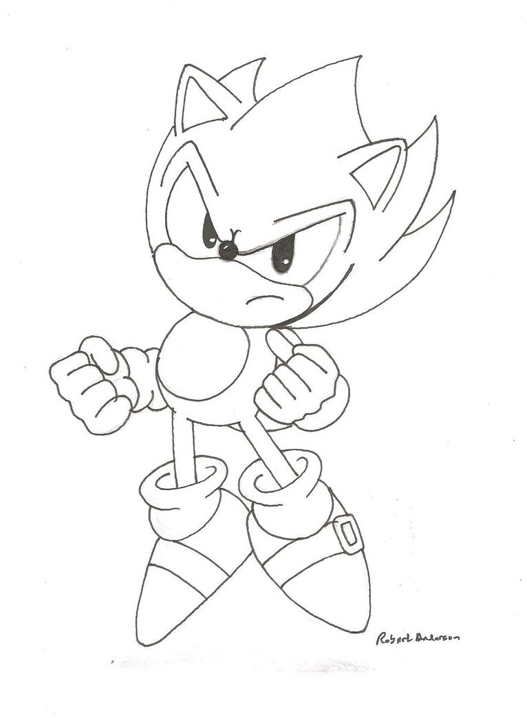 10 Classic Super Sonic Coloring Pages to Unleash Your Inner Artist