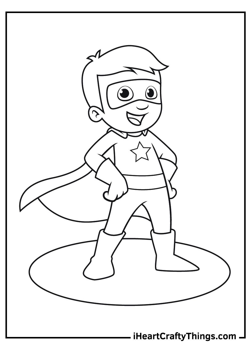 34+ Top Kids Superhero Coloring Pages Sketch