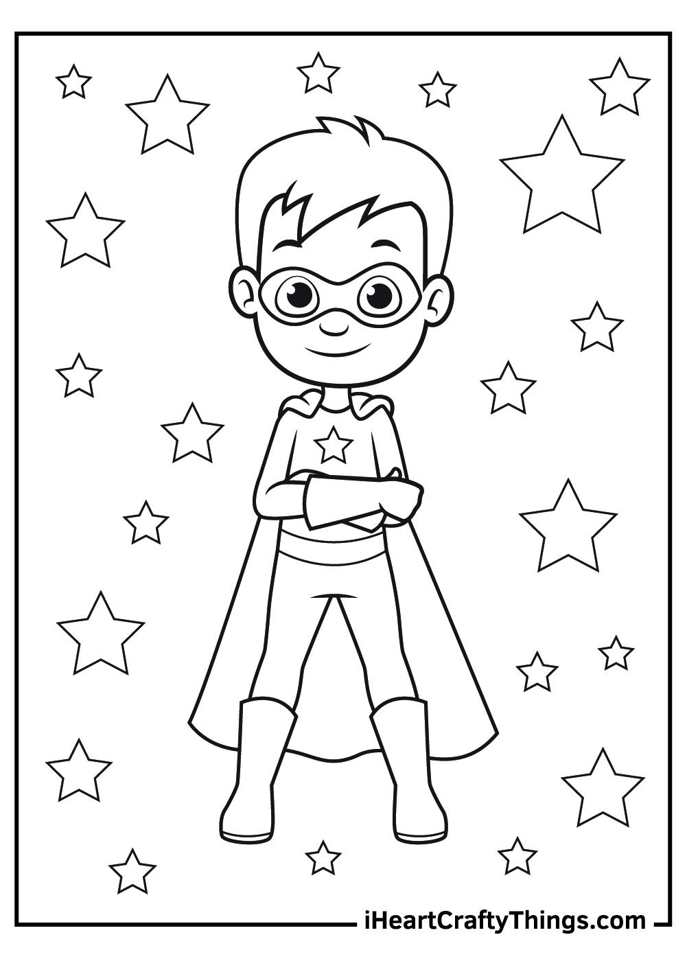 39+ Top Kids Superhero Coloring Pages PDF Printable