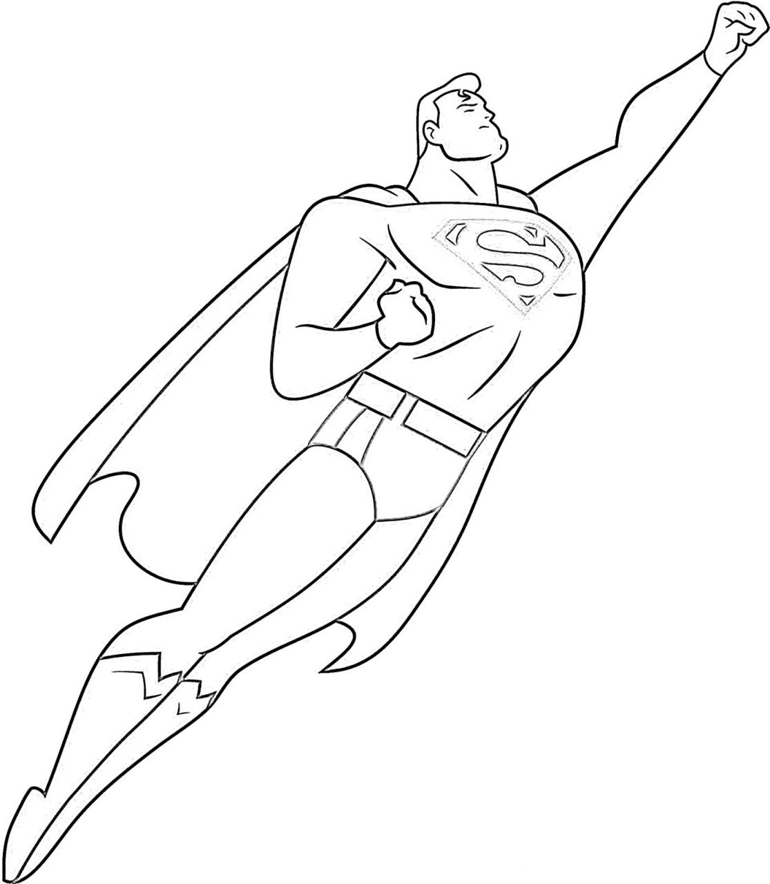 10 Free Printable Superman Coloring Pages for Kids