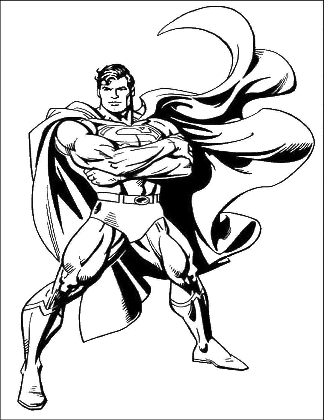 46+ Top Superman Printables Free Coloring Pages Colored