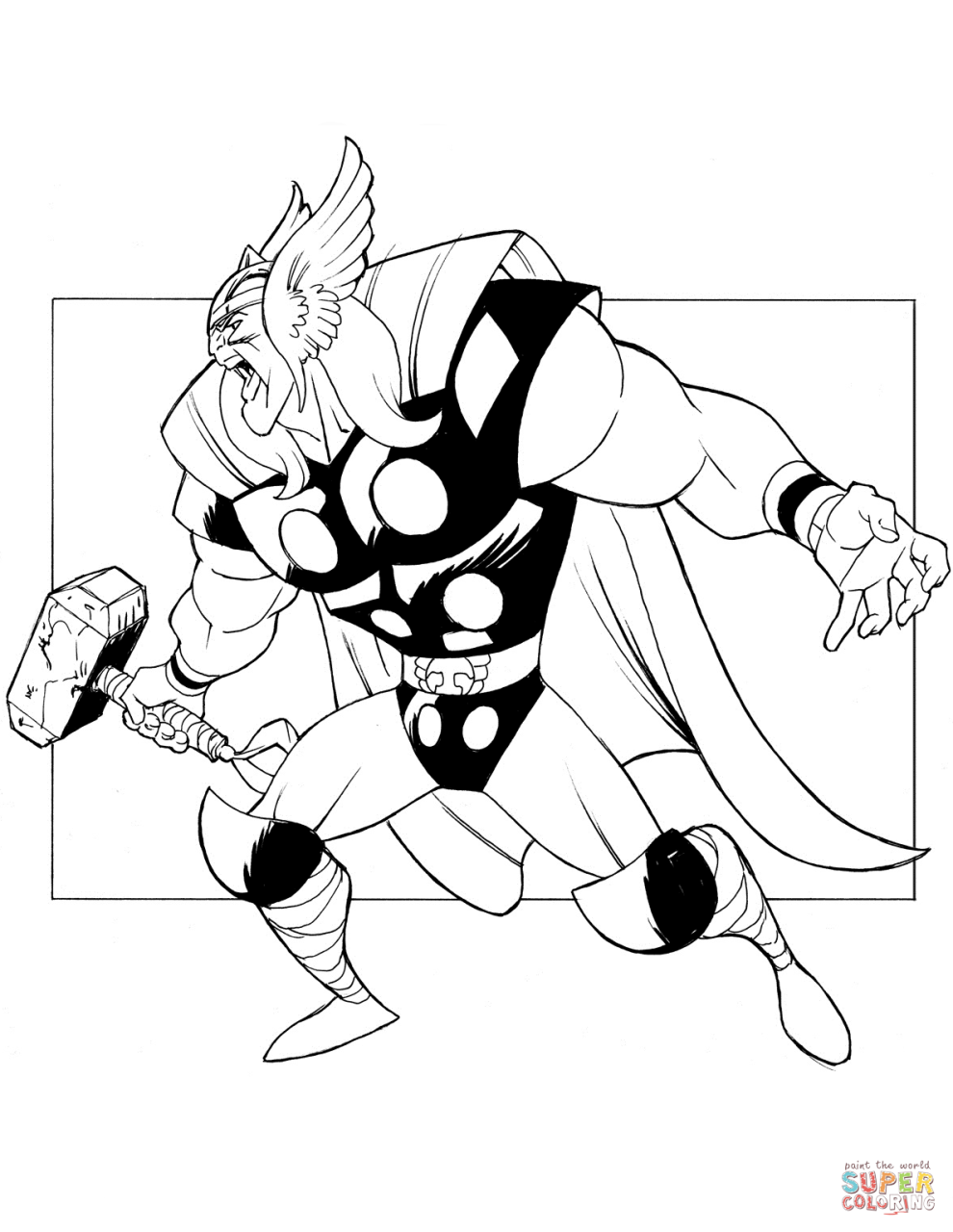 10 Mighty Thor Coloring Pages for Marvel Fans: Unleash Your Inner Asgardian