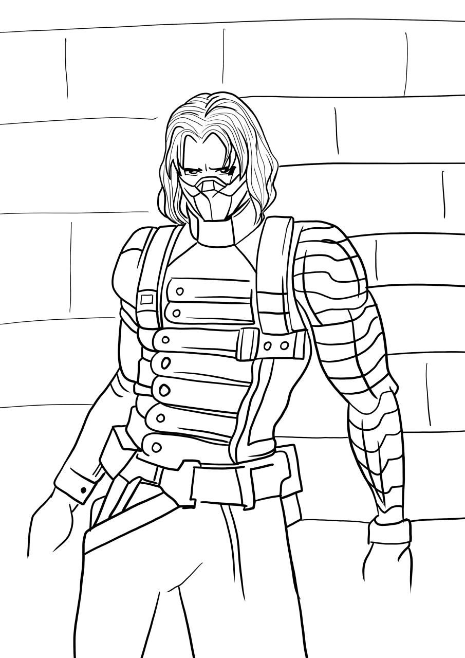 10 Winter Soldier Coloring Pages Printable: Unleash Your Artistic Prowess