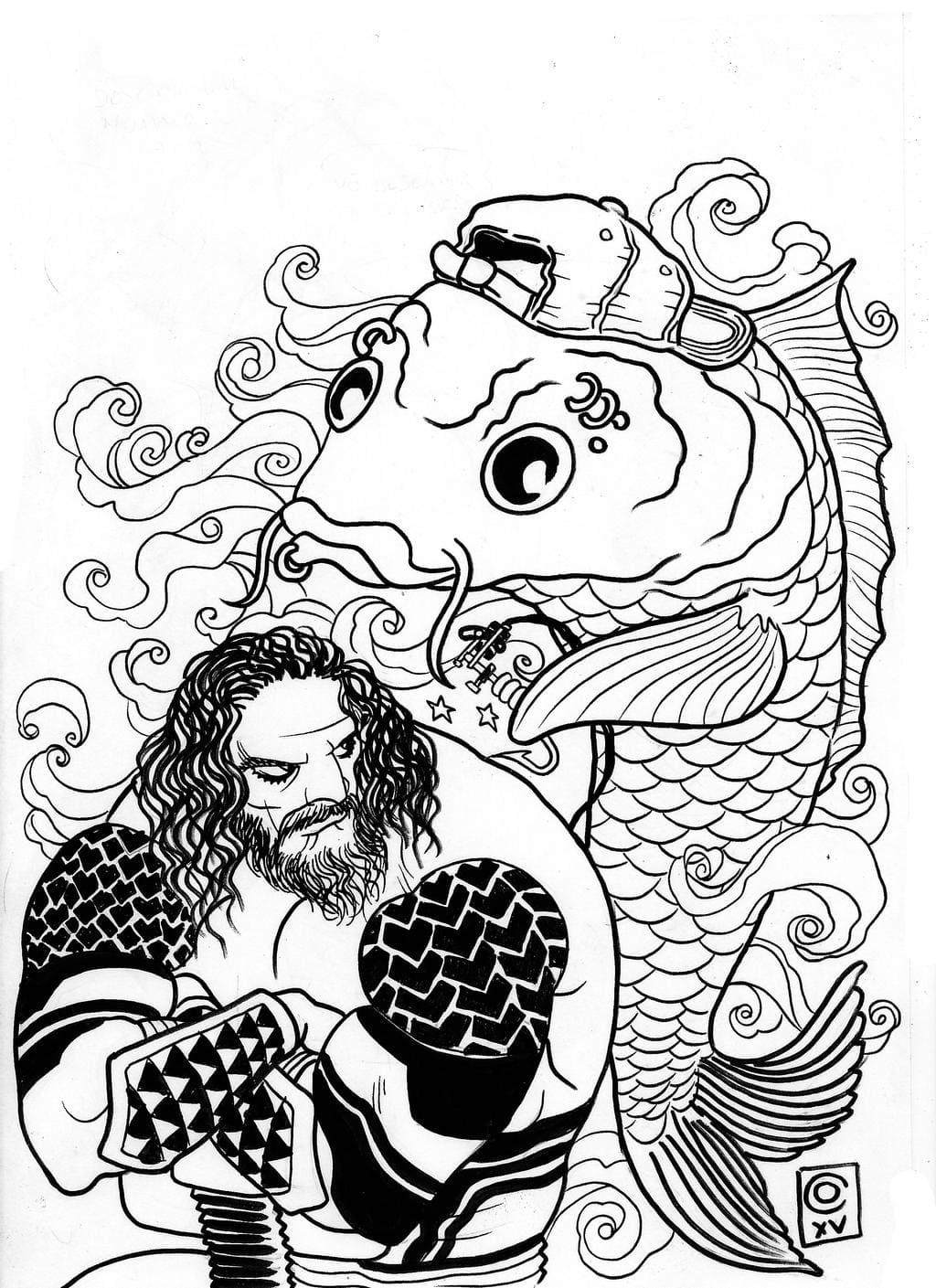 45+ Unique Aquaman Coloring Pages Line Art