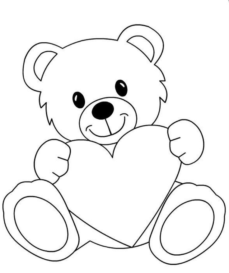 13 Teddy Bear Printable Coloring Pages for Kids 6