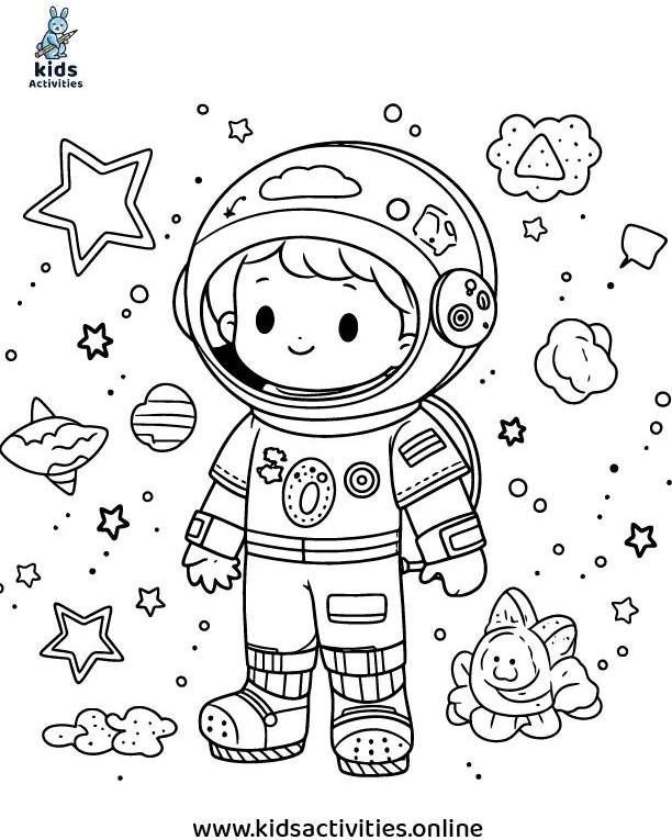 19 Amazing Space Travel Coloring Pages Free Printable 16