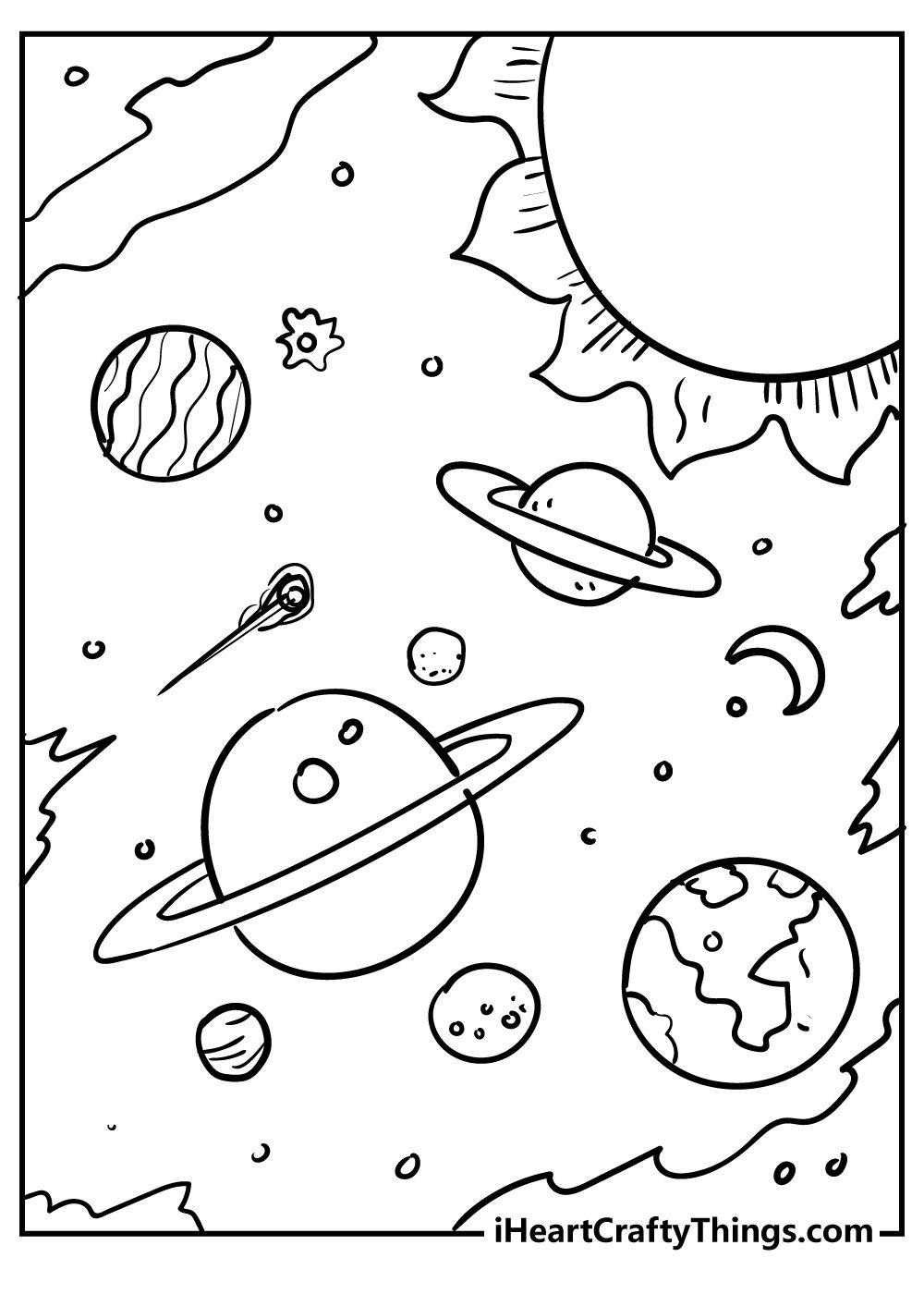 19 Amazing Space Travel Coloring Pages Free Printable 7