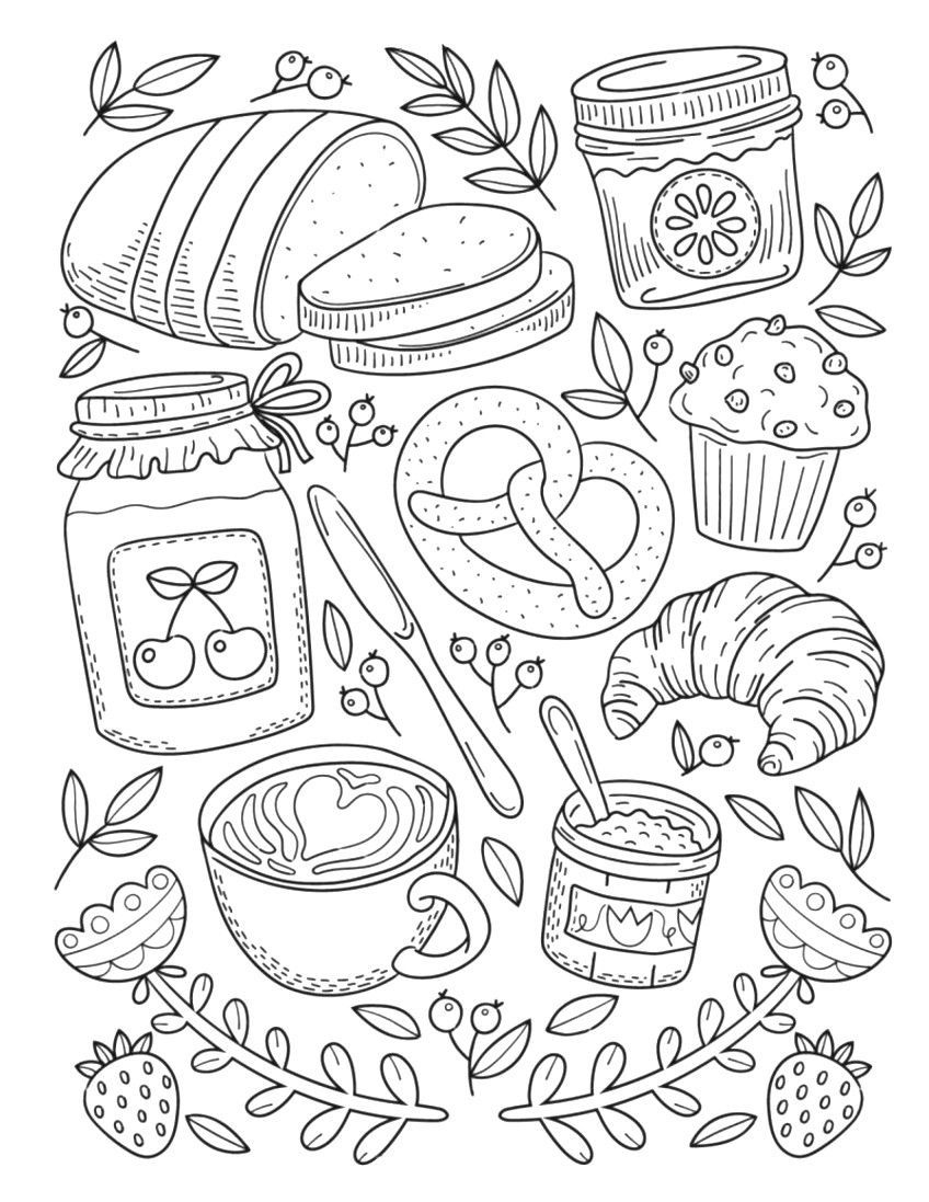 25 Simple Coloring Pages Aesthetic Free Printable 19