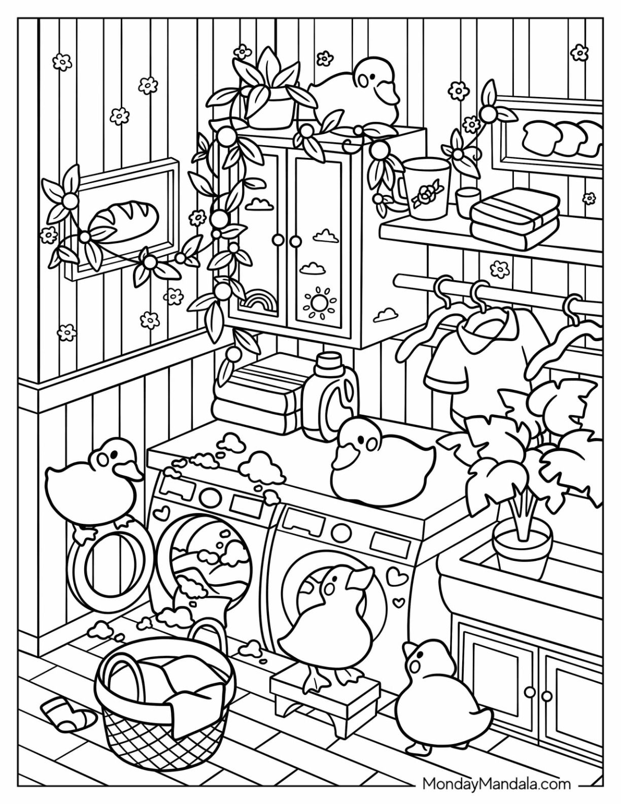 25 Simple Coloring Pages Aesthetic Free Printable 23