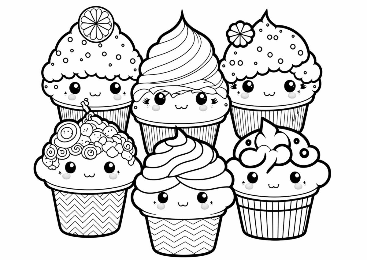 26 Simple Food Coloring Pages for Kids Free Printable 1