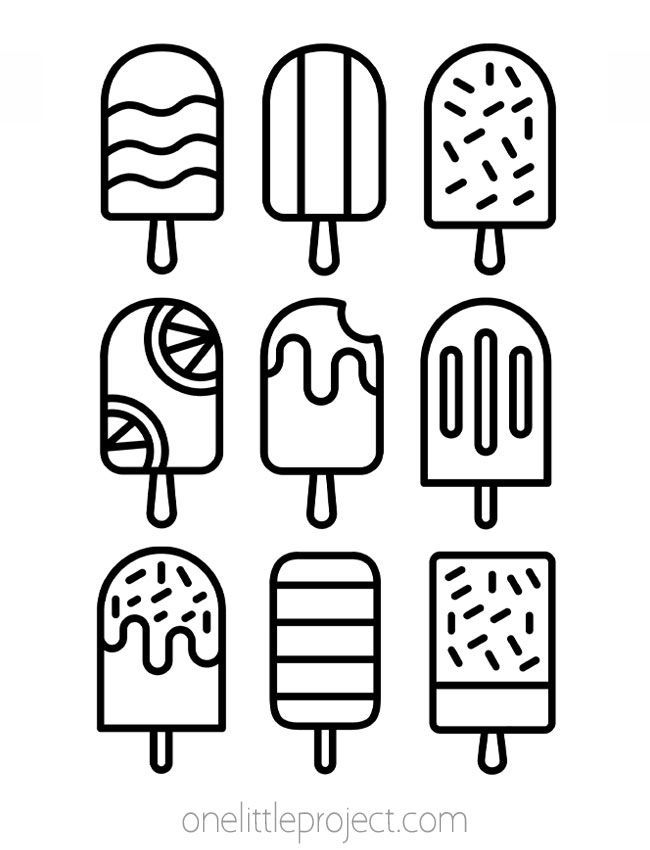 26 Simple Food Coloring Pages for Kids Free Printable 24