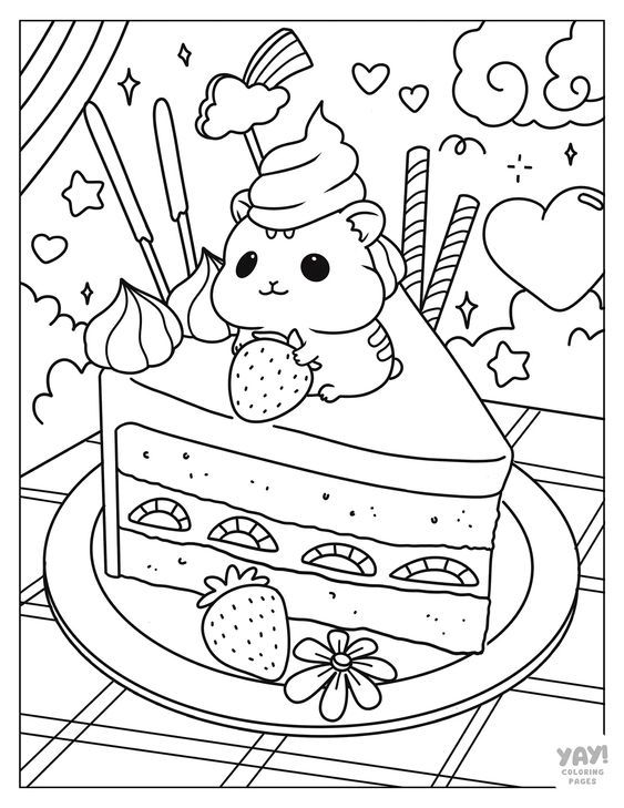 26 Simple Food Coloring Pages for Kids Free Printable 26