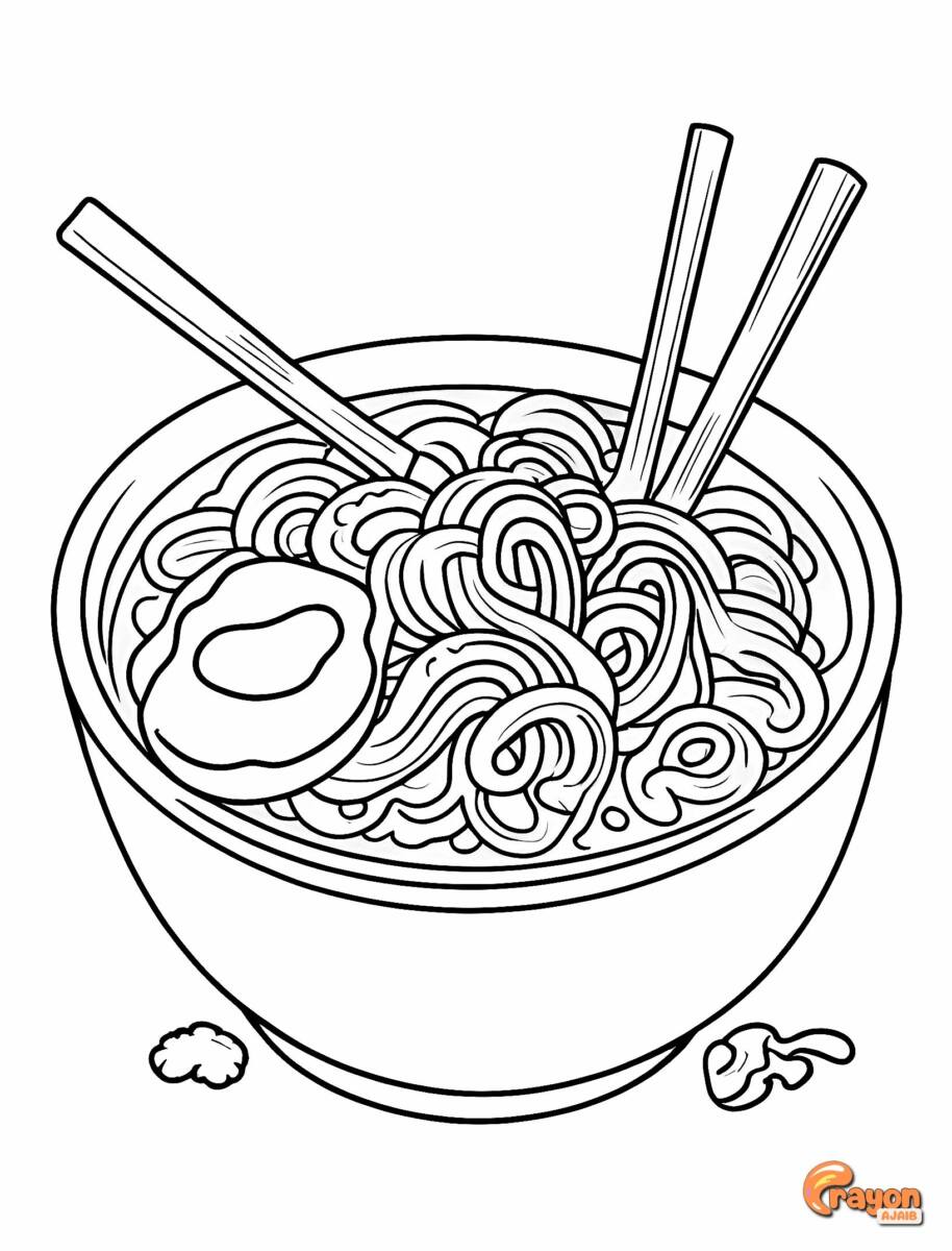 26 Simple Food Coloring Pages for Kids Free Printable 3