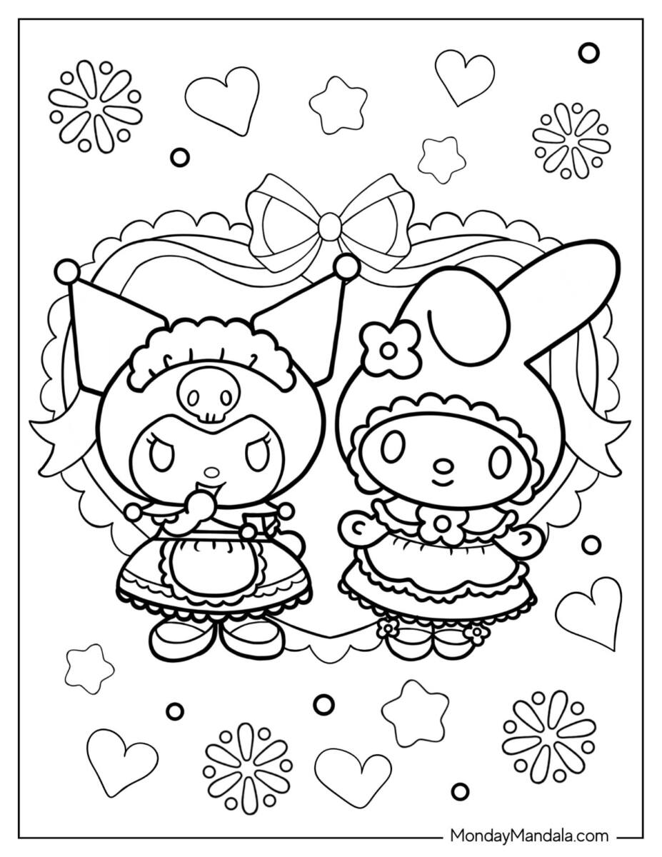 30 Sanrio Kuromi Printable Coloring Pages 22