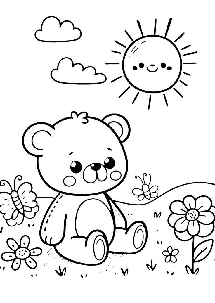 53 Simple Coloring Pages for Kids Toddlers free Printable 25