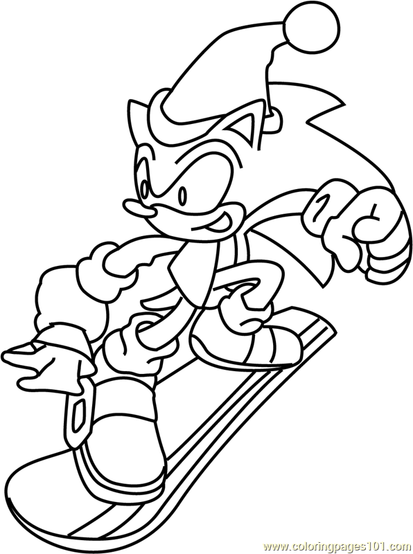 10 Santa Sonic Coloring Pages for Festive Holiday Cheer