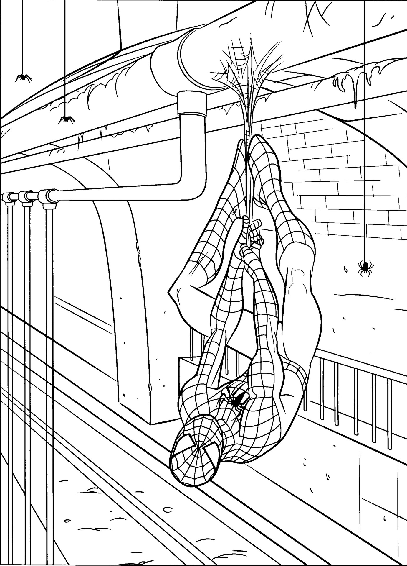 Spiderman Coloring Pages Easy Free Printable For Kids 27