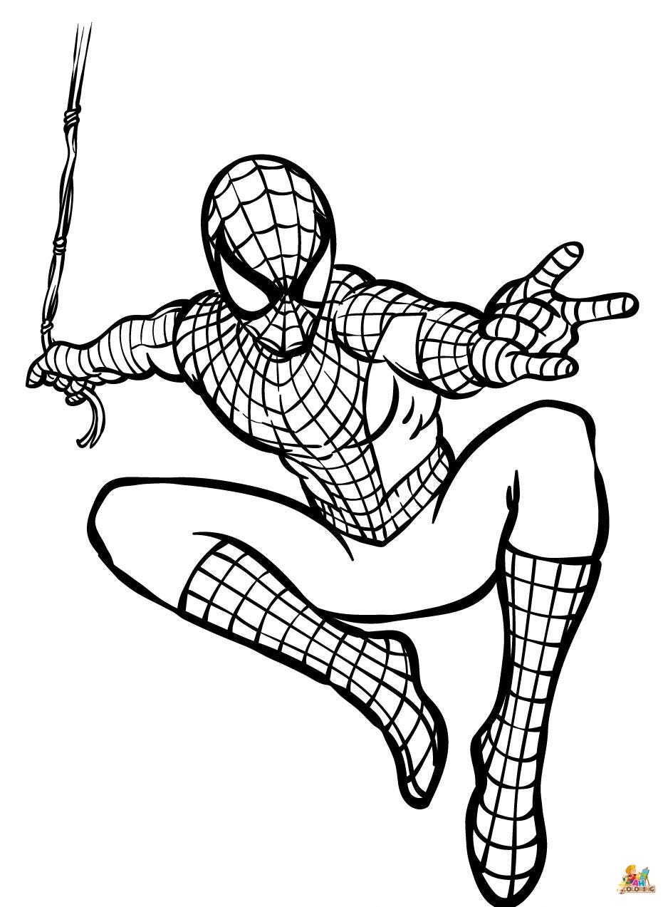 Spiderman Coloring Pages Easy Free Printable For Kids 29