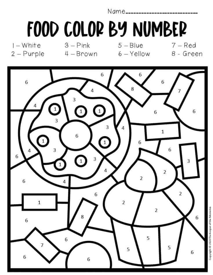 10+ Easy Christmas Coloring By Number Printable 9