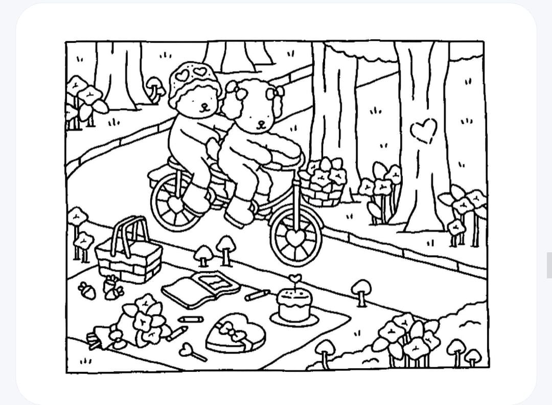 10+ Simple Comfy Coloring Pages Free Printable 1