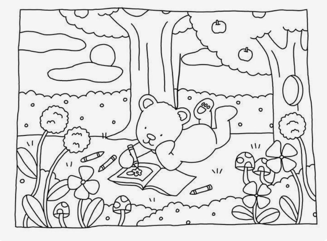 10+ Simple Comfy Coloring Pages Free Printable 6