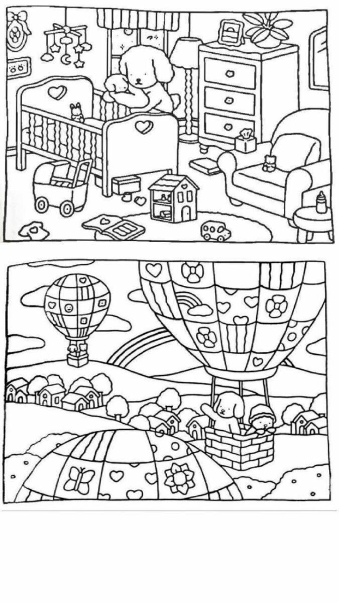 10+ Simple Comfy Coloring Pages Free Printable 7